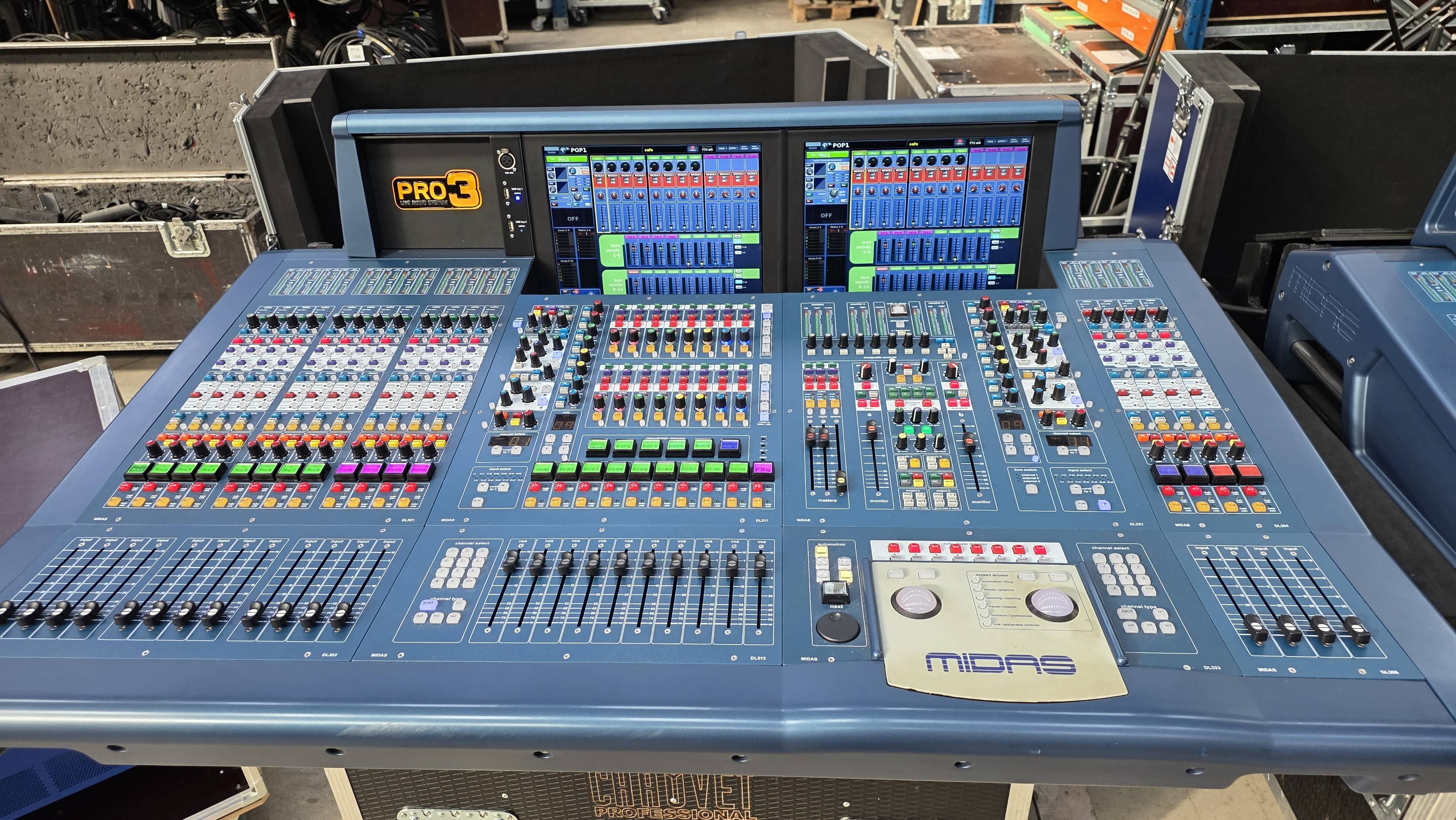 Console MIDAS PRO3 + DL231 - DL371 - DL155 - Occasion
